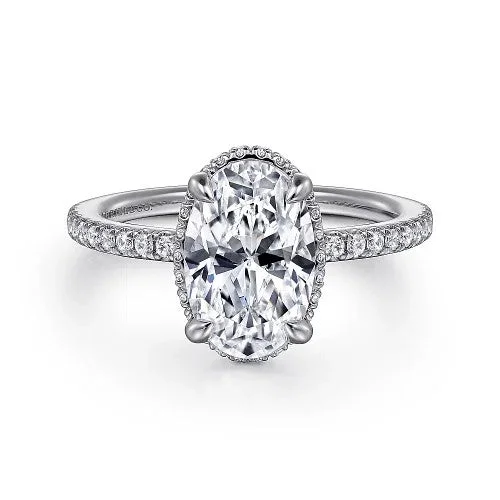 Men's Tourmaline Engagement Rings in 18K Two - Tone Gold with a Floral - Inspired SettingAllesia - 14K White Gold Oval Cut Hidden Halo Diamond Engagement Ring (Setting Only) Men's Tourmaline Engagement Rings in 18K Two - Tone Gold with a Floral - Inspired SettingAllesia - 14K White Gold Oval Cut Hidden Halo Diamond Engagement Ring (Setting Only)