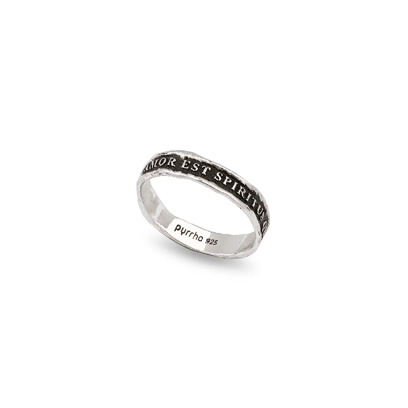 Women's Rings with Birthstones for a Personalized TouchLove Is the Breath That Sustains Us Textured Band Ring Women's Rings with Birthstones for a Personalized TouchLove Is the Breath That Sustains Us Textured Band Ring