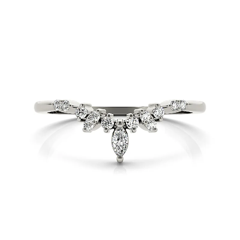 Women's Diamond Rings with Opal Inlays and Diamond Accents for a Mysterious and Iridescent LookRound And Marquise Diamond Crown Style Band Women's Diamond Rings with Opal Inlays and Diamond Accents for a Mysterious and Iridescent LookRound And Marquise Diamond Crown Style Band