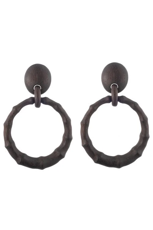 Feather - inspired drop earrings for a unique and delicate lookAcacia Wood Bamboo Drop Earrings Feather - inspired drop earrings for a unique and delicate lookAcacia Wood Bamboo Drop Earrings