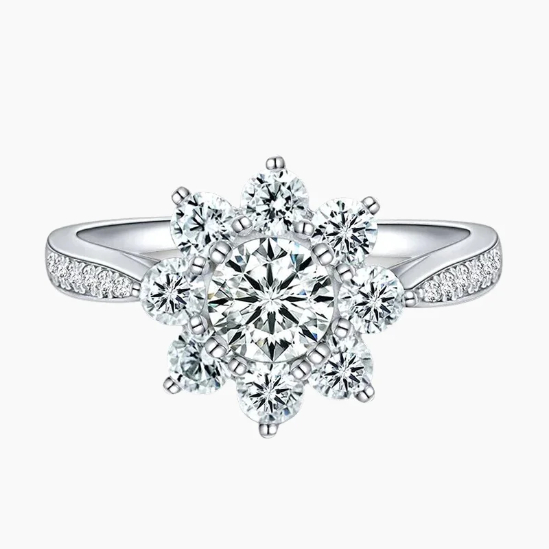 Stackable Gemstone Rings for Women in Amethyst, Sapphire, and EmeraldSnowflake Ring in 925 Sterling Silver Stackable Gemstone Rings for Women in Amethyst, Sapphire, and EmeraldSnowflake Ring in 925 Sterling Silver