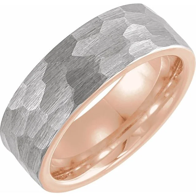 Men's animal - print rings with leopard or snake patterns18K Rose Gold PVD Tungsten 8 mm Band Men's animal - print rings with leopard or snake patterns18K Rose Gold PVD Tungsten 8 mm Band