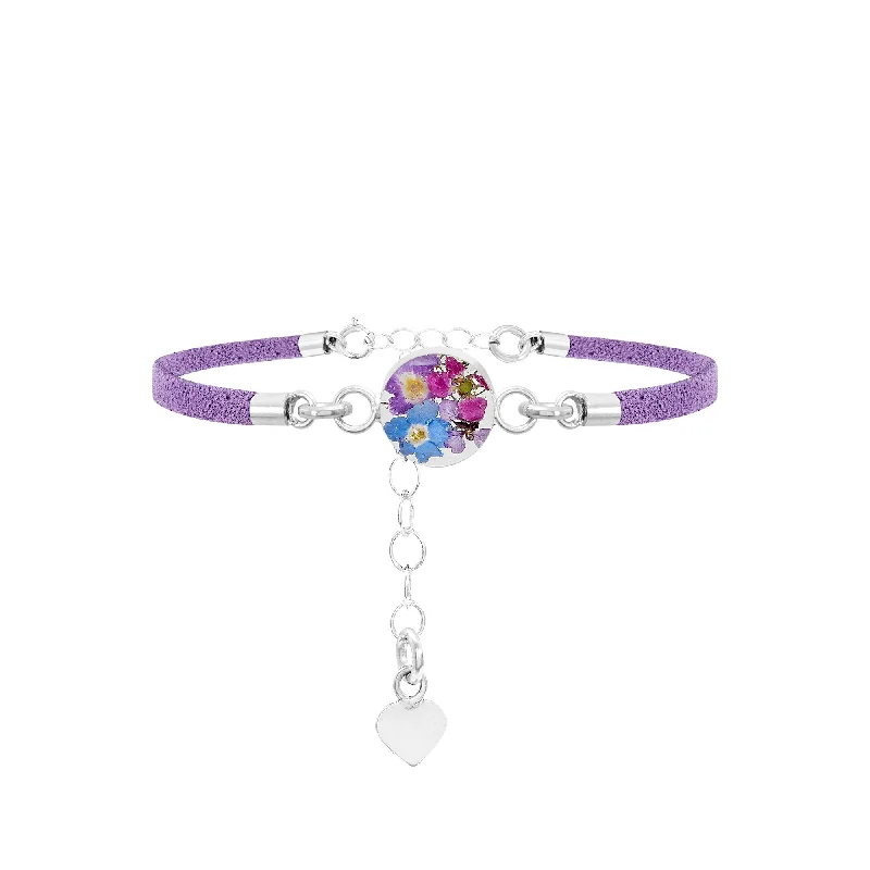 Shrieking Violet Sterling Silver Purple Haze Round Bracelet
