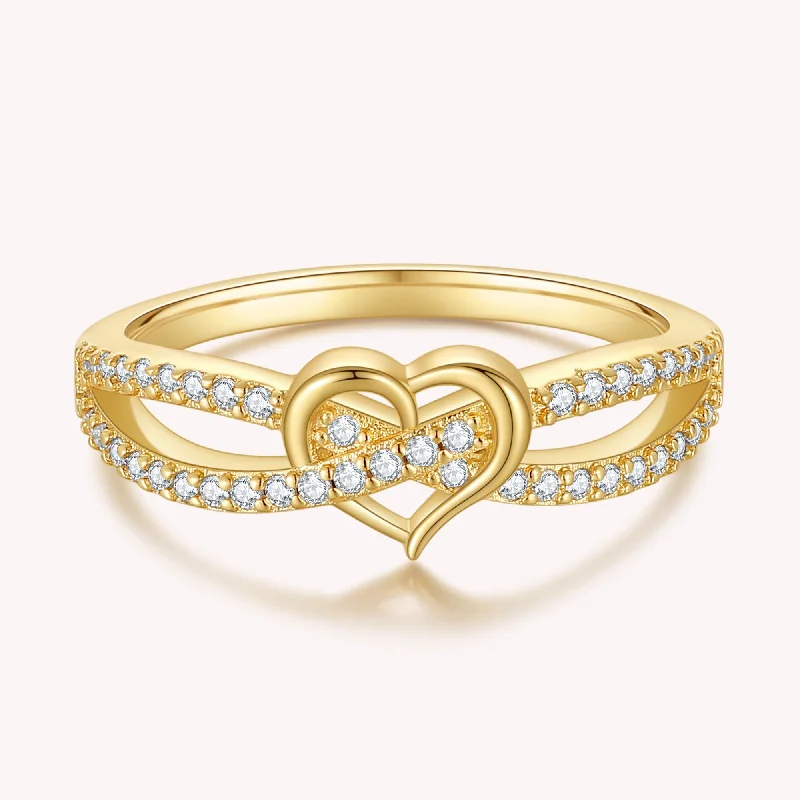 Pinky Rings with a Hidden Compartment for Small TreasuresInfinity Cross Heart Ring