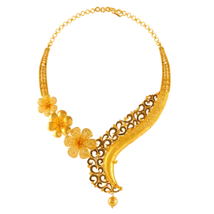 Women's Diamond Rings with Side - Stone Pave Setting for a Sparkling and Continuous ShineStunning 22k Gold Necklace Crafted With Floral Details Women's Diamond Rings with Side - Stone Pave Setting for a Sparkling and Continuous ShineStunning 22k Gold Necklace Crafted With Floral Details
