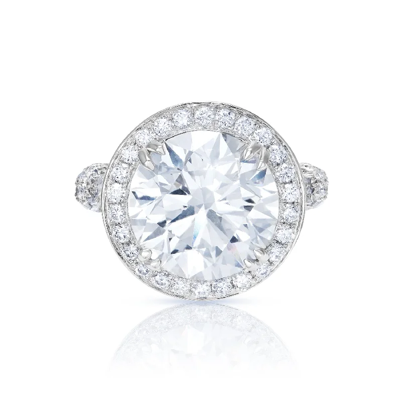 Tennis - Style Women's Diamond Rings with a Continuous Row of Diamonds for a Classic and Versatile Look8 Carat Round Cut Lab Grown Diamond Engagement Ring. IGI Certified Tennis - Style Women's Diamond Rings with a Continuous Row of Diamonds for a Classic and Versatile Look8 Carat Round Cut Lab Grown Diamond Engagement Ring. IGI Certified