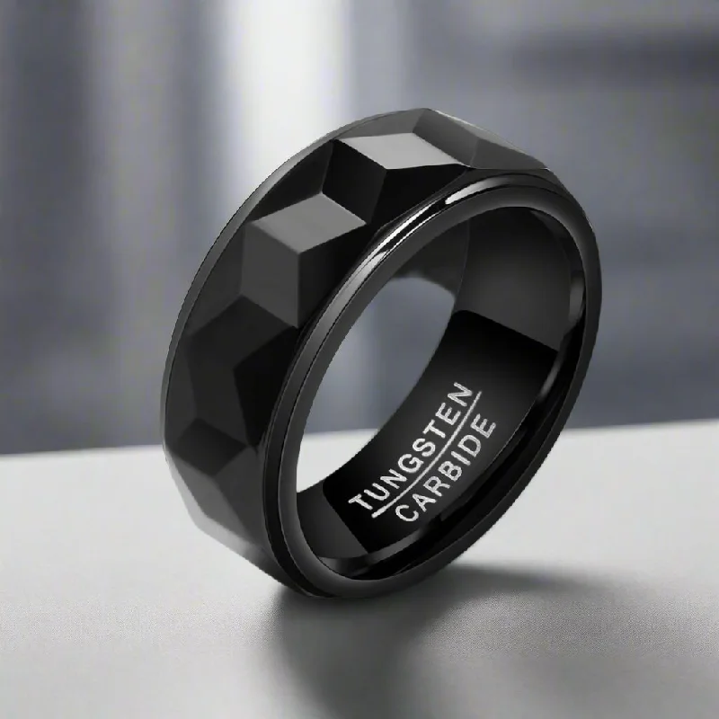 Men's leather - wrapped rings for a rustic charmJabar