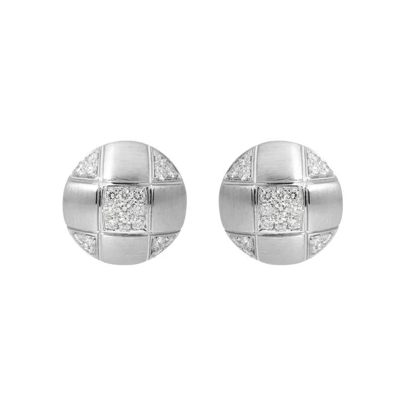 Picchiotti 18ct White Gold Diamond Stud Earrings D