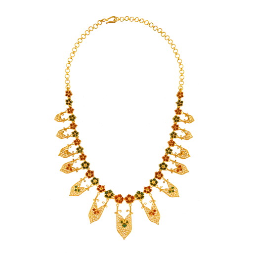Cluster - Style Women's Diamond Rings with Multiple Small Diamonds Arranged in a Stunning PatternUniquely Designed 22k Gold Necklace In Meenakari Style Cluster - Style Women's Diamond Rings with Multiple Small Diamonds Arranged in a Stunning PatternUniquely Designed 22k Gold Necklace In Meenakari Style