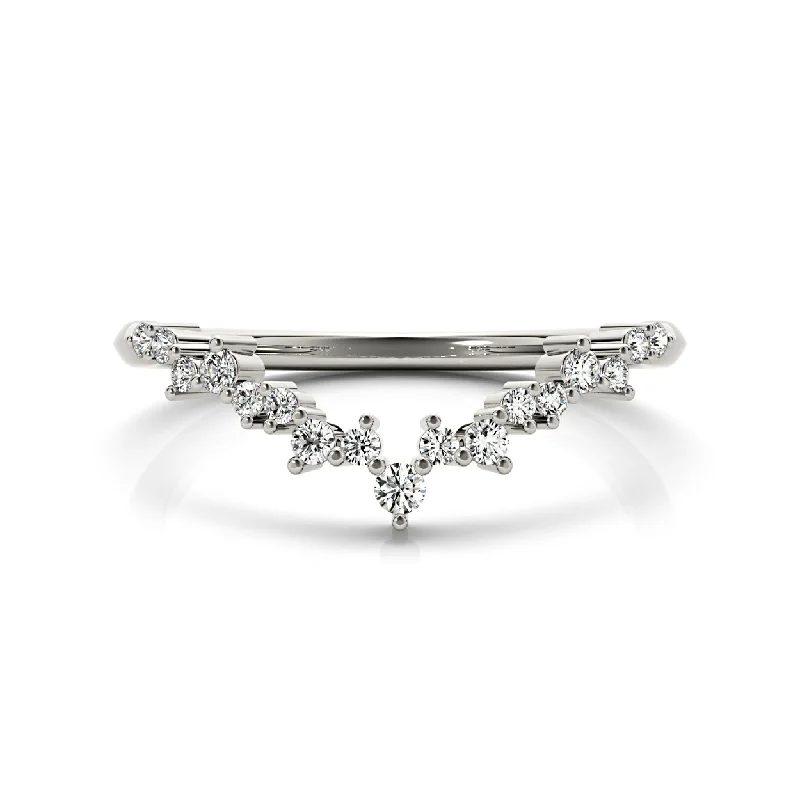 Adjustable Women's Diamond Rings with a Flexible Band for a Comfortable and Custom FitRound Diamond Curved Band Adjustable Women's Diamond Rings with a Flexible Band for a Comfortable and Custom FitRound Diamond Curved Band