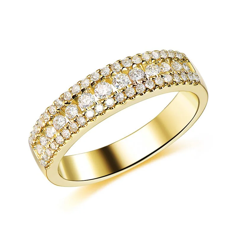 Men's tungsten anniversary rings for durabilityChannel Set Triple Row Diamond Wedding Band Half Eternity Men's tungsten anniversary rings for durabilityChannel Set Triple Row Diamond Wedding Band Half Eternity