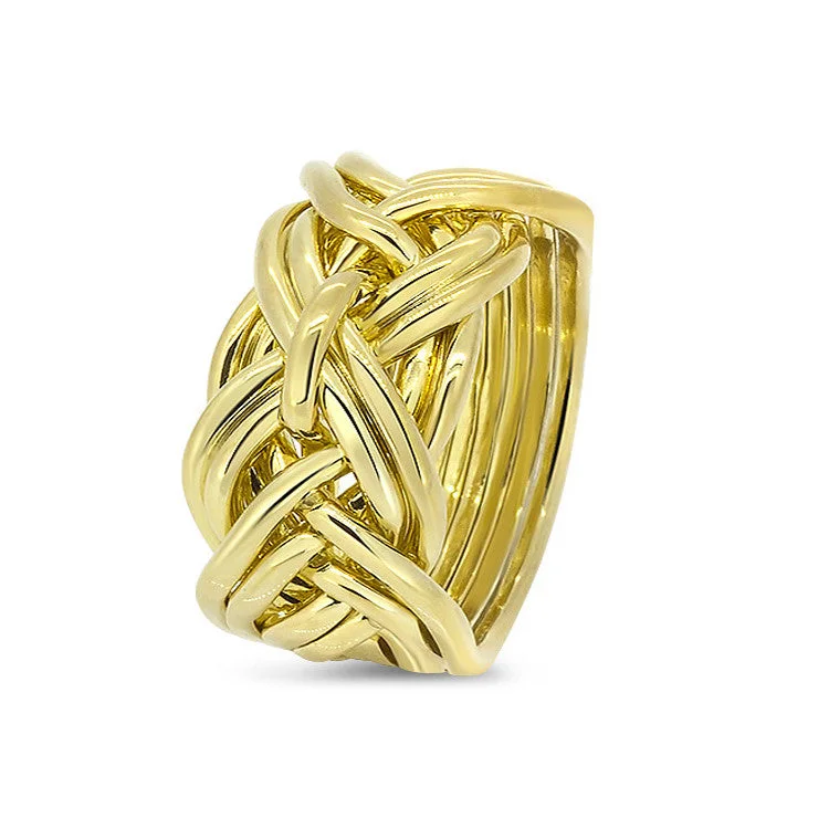 Puzzle rings with a hidden message engraved insideMens Gold 9WD-M