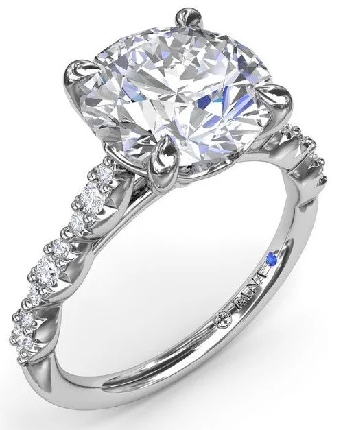 Men's Tourmaline Engagement Rings in 18K Two - Tone Gold with a Floral - Inspired SettingPetite Pavé Diamond Engagement Ring Men's Tourmaline Engagement Rings in 18K Two - Tone Gold with a Floral - Inspired SettingPetite Pavé Diamond Engagement Ring