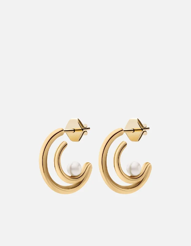 Women's Infinity Symbol Rings in Rose Gold for a Romantic TouchNia Pearl Hoops, Gold Vermeil Women's Infinity Symbol Rings in Rose Gold for a Romantic TouchNia Pearl Hoops, Gold Vermeil
