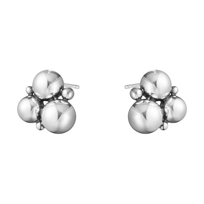 Georg Jensen Moonlight Grapes Sterling Silver Stud Earrings