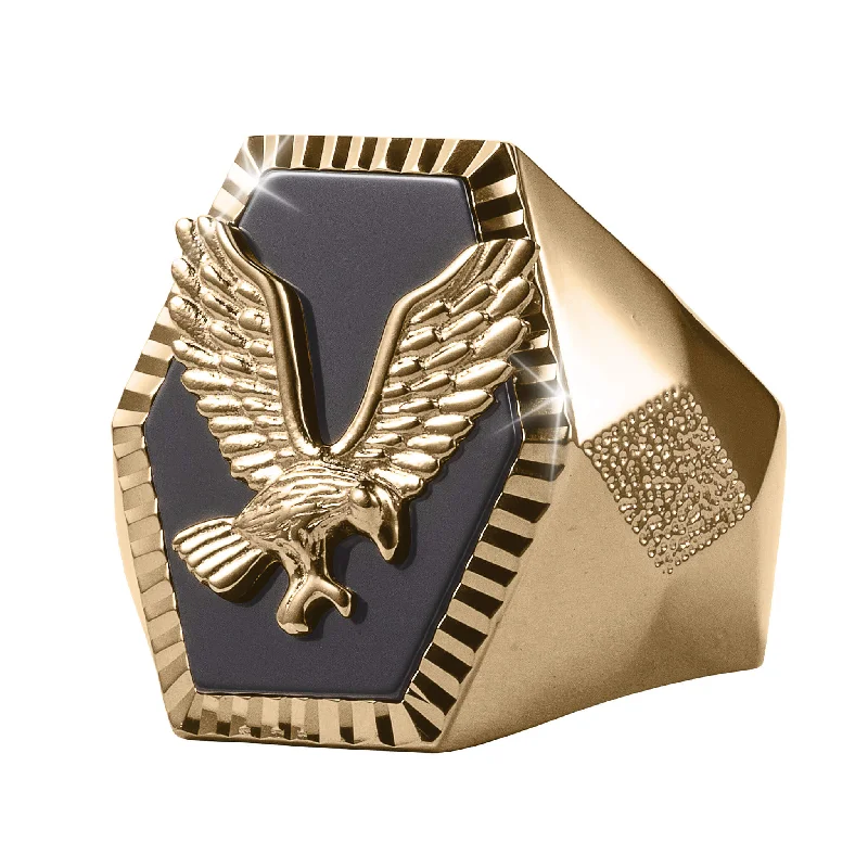 Interlocking Band Women's Rings in White Gold for a Modern DesignEagle Crest Men's Ring Interlocking Band Women's Rings in White Gold for a Modern DesignEagle Crest Men's Ring