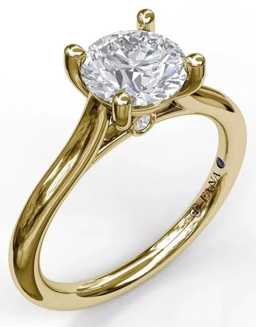Men's Tourmaline Engagement Rings in 18K Two - Tone Gold with a Floral - Inspired SettingRound Solitaire with Cathedral Band Men's Tourmaline Engagement Rings in 18K Two - Tone Gold with a Floral - Inspired SettingRound Solitaire with Cathedral Band