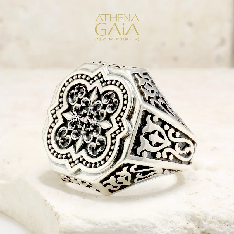 Women's Rings with Hidden Compartments for Secret KeepsakesSynergy Faith Cross Ring