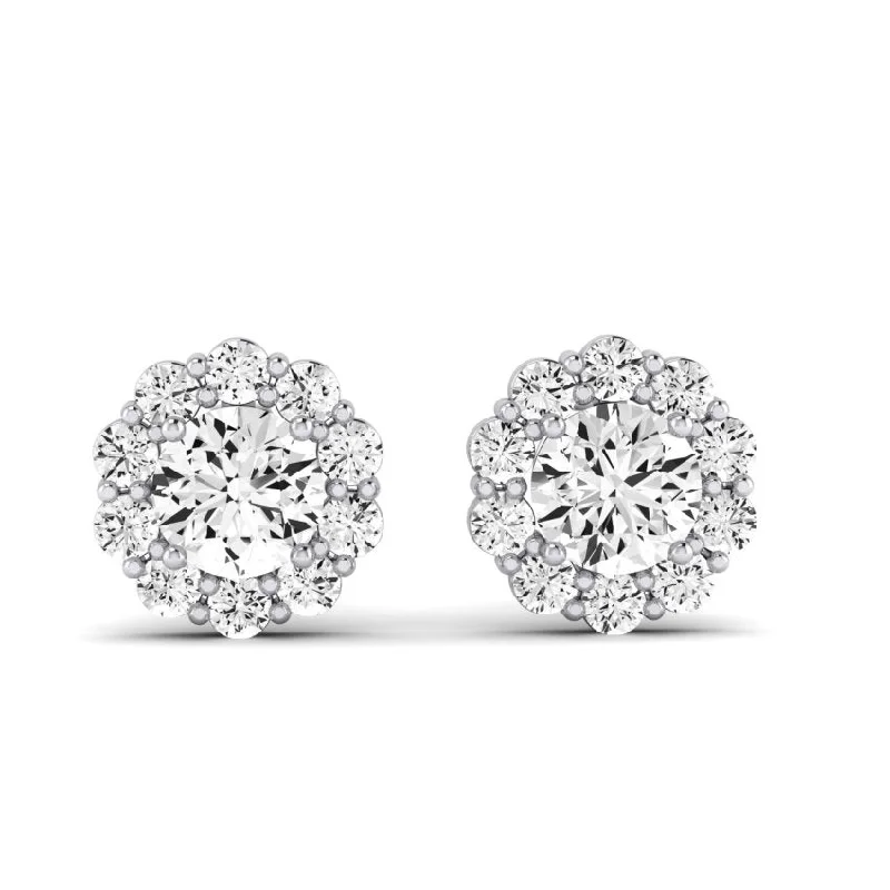 Adjustable Women's Diamond Rings with a Flexible Band for a Comfortable and Custom FitSequoia Round Cut Lab Diamond Halo Earrings Adjustable Women's Diamond Rings with a Flexible Band for a Comfortable and Custom FitSequoia Round Cut Lab Diamond Halo Earrings