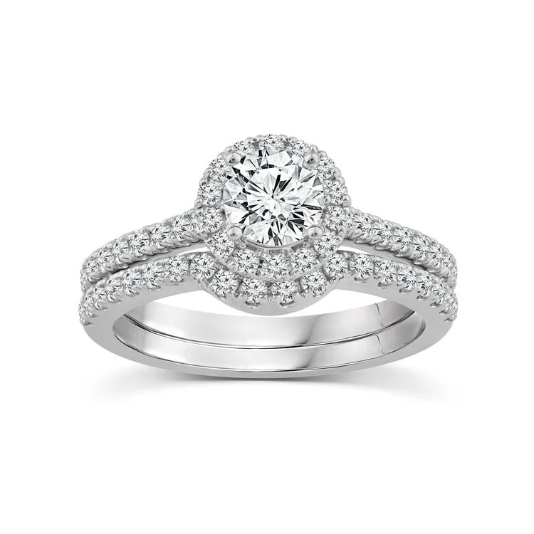 Women's Diamond Rings with Amethyst and Diamond Combinations for a Purple - Hued Elegance1.50ct Total Weight Lab Grown Diamond Ring Set 18ct White Gold Women's Diamond Rings with Amethyst and Diamond Combinations for a Purple - Hued Elegance1.50ct Total Weight Lab Grown Diamond Ring Set 18ct White Gold