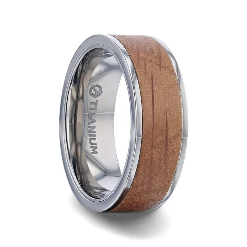 Men's black ceramic rings for a modern and edgy lookThorsten STILL Whiskey Barrel Wood Inlaid Titanium Men's Wedding Band With Flat Polished Edges Made From Genuine Whiskey Barrels - 8mm Men's black ceramic rings for a modern and edgy lookThorsten STILL Whiskey Barrel Wood Inlaid Titanium Men's Wedding Band With Flat Polished Edges Made From Genuine Whiskey Barrels - 8mm