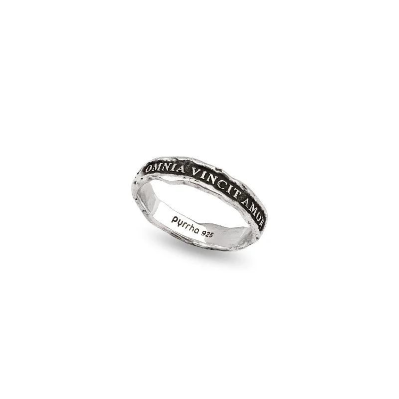 Interlocking Band Women's Rings in White Gold for a Modern DesignLove Conquers All Textured Band Ring Interlocking Band Women's Rings in White Gold for a Modern DesignLove Conquers All Textured Band Ring