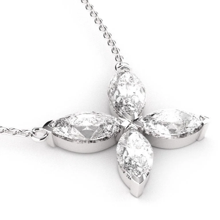 Women's Solitaire Diamond Rings with Round - Cut Diamonds and Platinum Settings for an Elegant EngagementFairtrade Silver Lab Grown Diamond Petal Pendant Women's Solitaire Diamond Rings with Round - Cut Diamonds and Platinum Settings for an Elegant EngagementFairtrade Silver Lab Grown Diamond Petal Pendant