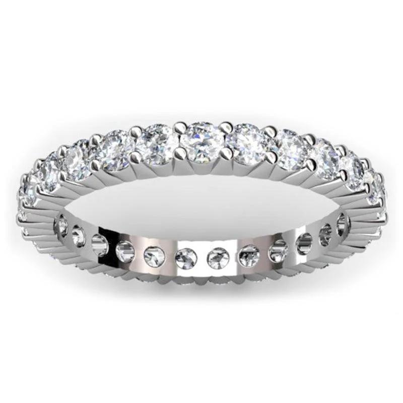 White gold anniversary rings with a sleek appearanceDiane Diamond Wedding and Anniversary Ring 1.40ct White gold anniversary rings with a sleek appearanceDiane Diamond Wedding and Anniversary Ring 1.40ct