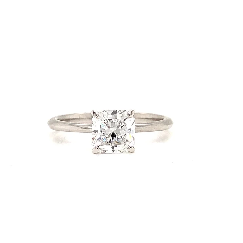 Three - Stone Women's Diamond Rings Symbolizing Past, Present, and Future with Emerald - Cut DiamondsTiffany & Co 1.03 Carat Radiant Cut Diamond Solitaire Platinum Engagement Ring Three - Stone Women's Diamond Rings Symbolizing Past, Present, and Future with Emerald - Cut DiamondsTiffany & Co 1.03 Carat Radiant Cut Diamond Solitaire Platinum Engagement Ring