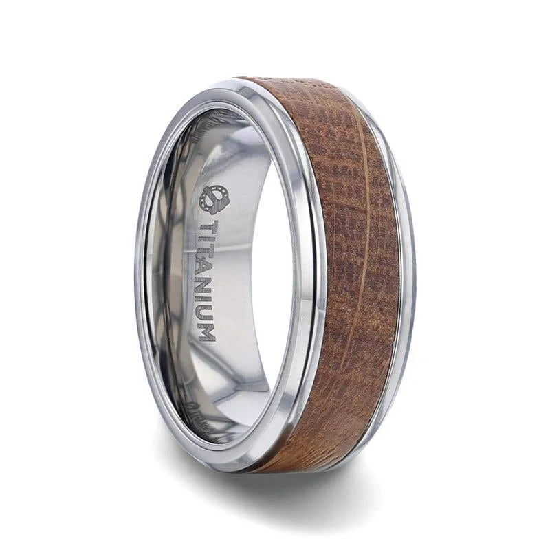 Men's kinetic rings with moving partsThorsten CASK Whiskey Barrel Wood Inlaid Titanium Men's Wedding Band With Beveled Polished Edges Made From Genuine Whiskey Barrels - 8mm Men's kinetic rings with moving partsThorsten CASK Whiskey Barrel Wood Inlaid Titanium Men's Wedding Band With Beveled Polished Edges Made From Genuine Whiskey Barrels - 8mm
