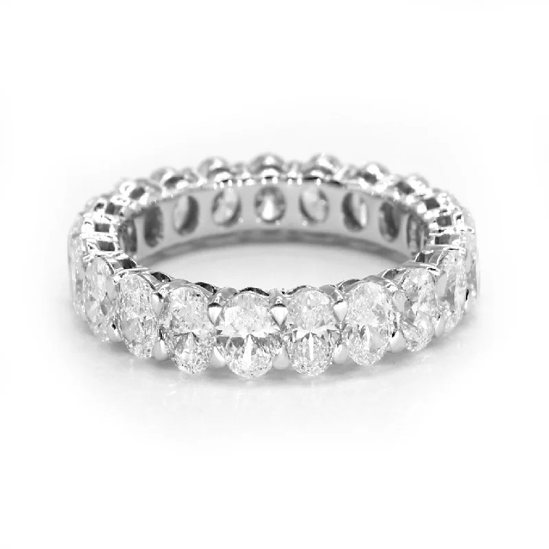 Signature - Design Women's Diamond Rings with a Brand - Specific Pattern and High - Quality Diamonds4.20 ct. Oval Diamond Wedding Band, Shared Prong Set Diamond Eternity Ring Signature - Design Women's Diamond Rings with a Brand - Specific Pattern and High - Quality Diamonds4.20 ct. Oval Diamond Wedding Band, Shared Prong Set Diamond Eternity Ring