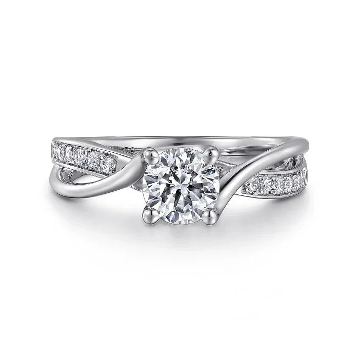 Men's Citrine Engagement Rings in Stainless Steel with a Stackable Band DesignAleesa - 14K White Gold Round Twisted Diamond Engagement Ring Men's Citrine Engagement Rings in Stainless Steel with a Stackable Band DesignAleesa - 14K White Gold Round Twisted Diamond Engagement Ring