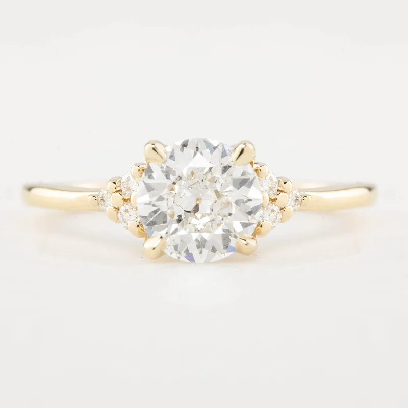 Marquise - Cut Women's Diamond Rings in Palladium for a Unique and Elongated ShapeTeresa Ring, GIA certified 1.21ct Old Mine Cut Diamond (One of a kind) Marquise - Cut Women's Diamond Rings in Palladium for a Unique and Elongated ShapeTeresa Ring, GIA certified 1.21ct Old Mine Cut Diamond (One of a kind)