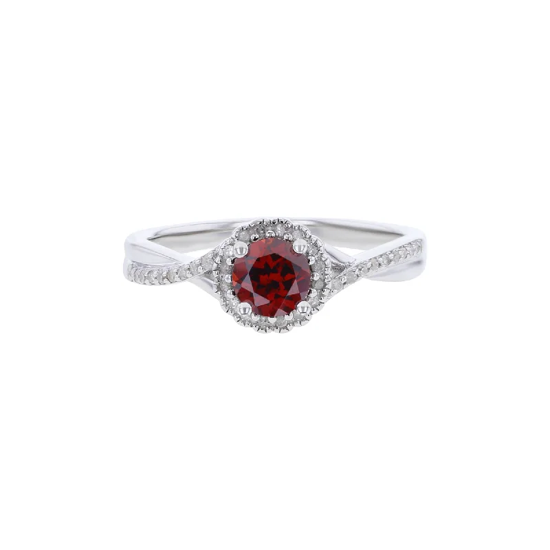 Men's Diamond Engagement Rings with Platinum Band and Halo Setting for a Luxury ProposalSilver Sweet Treat Garnet & Diamond Ring Men's Diamond Engagement Rings with Platinum Band and Halo Setting for a Luxury ProposalSilver Sweet Treat Garnet & Diamond Ring