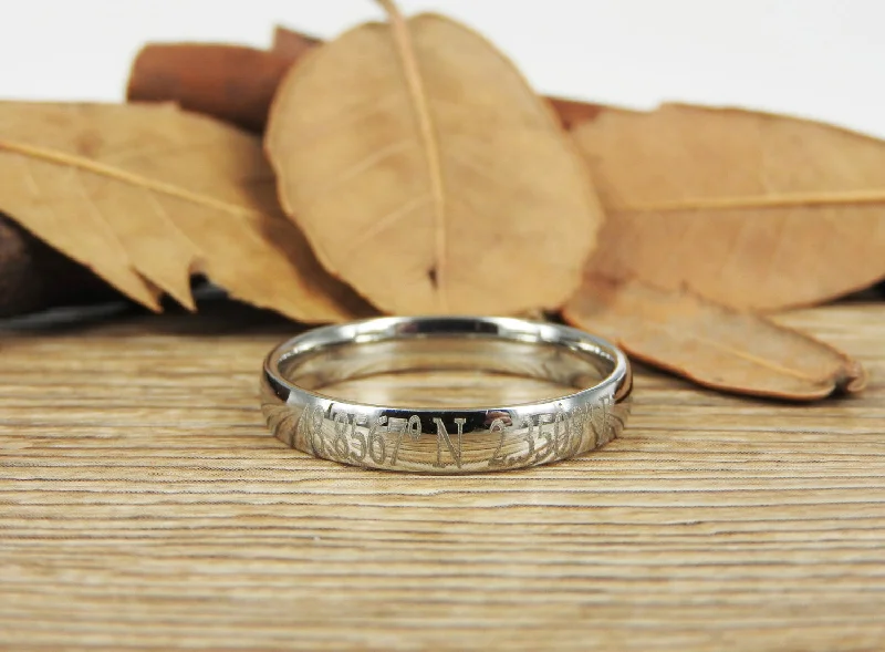 Vintage - Inspired Filigree - Design Women's Rings in Sterling SilverLatitude Longitude Ring, Coordinate Ring, Longitude Latitude, Personalized Ring, Personalized Jewelry,ring coordinates Vintage - Inspired Filigree - Design Women's Rings in Sterling SilverLatitude Longitude Ring, Coordinate Ring, Longitude Latitude, Personalized Ring, Personalized Jewelry,ring coordinates