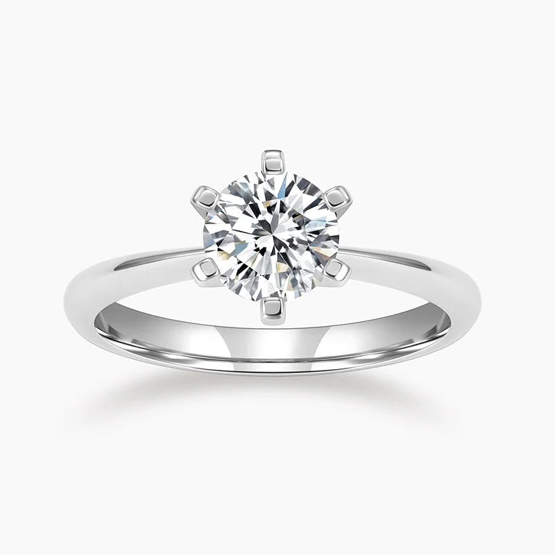 Boho - Style Women's Rings with Turquoise and Leather AccentsClassic Six Prong Sterling Silver Wedding Ring Boho - Style Women's Rings with Turquoise and Leather AccentsClassic Six Prong Sterling Silver Wedding Ring
