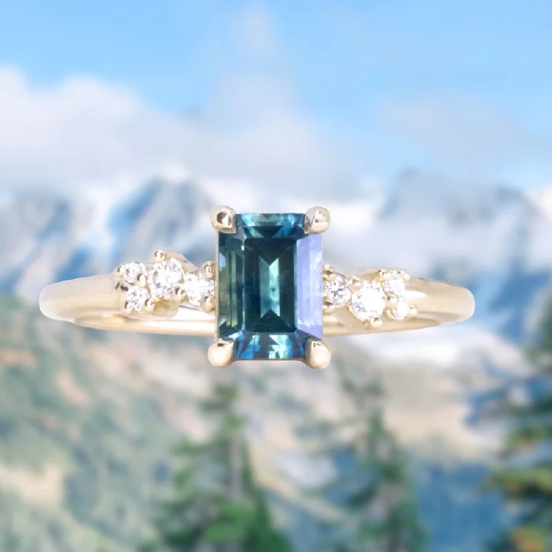 Aquamarine Gemstone Rings in 9K Gold with a Bezel Setting for a Modern and Secure Fit1.07ct Emerald Cut Parti Teal Montana Sapphire and Diamond Starry Night Low Profile Solitaire in 14k Yellow Gold Aquamarine Gemstone Rings in 9K Gold with a Bezel Setting for a Modern and Secure Fit1.07ct Emerald Cut Parti Teal Montana Sapphire and Diamond Starry Night Low Profile Solitaire in 14k Yellow Gold