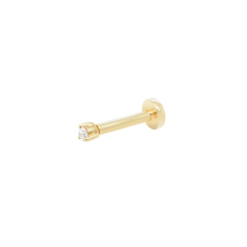 Rhinestone - Embellished Crown - Shaped Stud Earrings for a Princess - Inspired Look1.5mm Round Diamond Threaded Flat Back Earring | 0.40GMS .02CT | Single Rhinestone - Embellished Crown - Shaped Stud Earrings for a Princess - Inspired Look1.5mm Round Diamond Threaded Flat Back Earring | 0.40GMS .02CT | Single