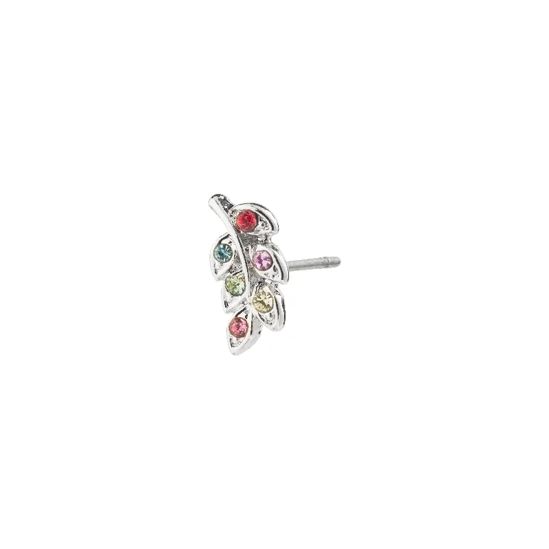 Two - Tone Gold and Silver Plated Clover Stud Earrings for a Lucky and Stylish SymbolARES single earring silver-plated