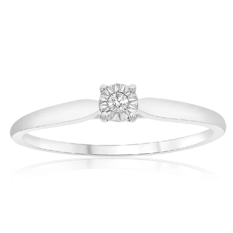 Topaz Gemstone Rings in 10K Gold with a Channel - Set Design for a Contemporary and Durable Option9ct White Gold Solitaire Ring With 0.01 Carat Claw Set Diamond Topaz Gemstone Rings in 10K Gold with a Channel - Set Design for a Contemporary and Durable Option9ct White Gold Solitaire Ring With 0.01 Carat Claw Set Diamond