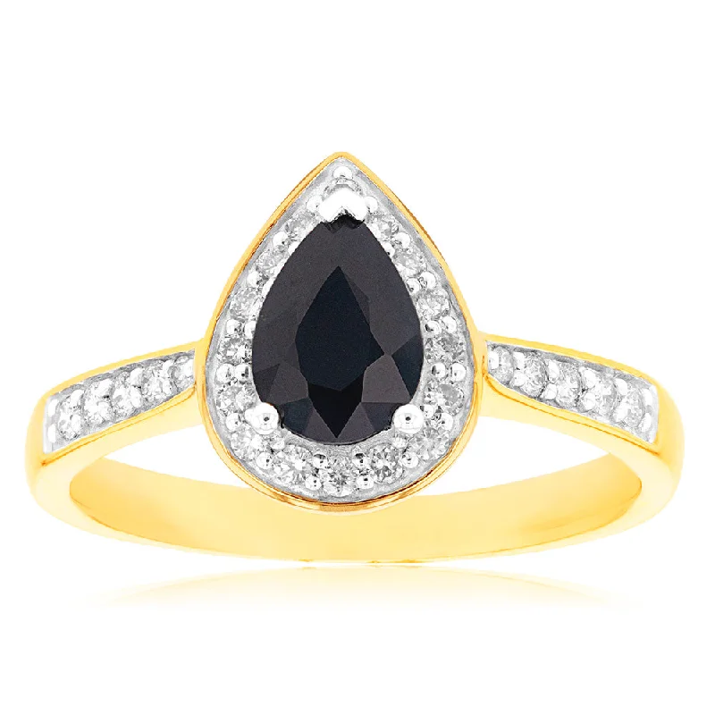 Alexandrite Gemstone Rings in Platinum with a Hidden Halo for a Rare and Luxurious Piece9ct Yellow Gold 7x5mm Natural Sapphire and Diamond Pear Halo Ring Alexandrite Gemstone Rings in Platinum with a Hidden Halo for a Rare and Luxurious Piece9ct Yellow Gold 7x5mm Natural Sapphire and Diamond Pear Halo Ring