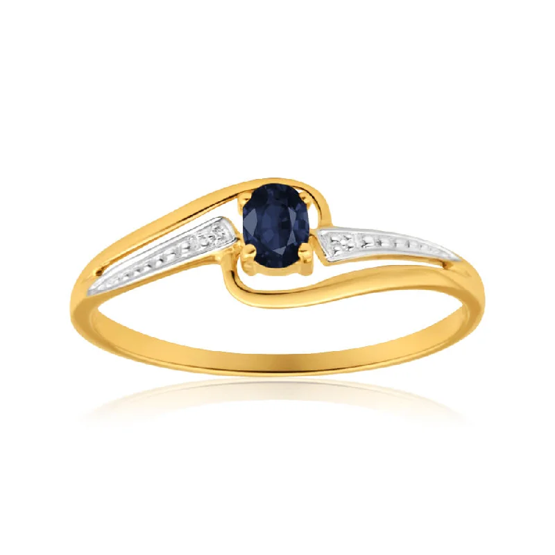 Iolite Gemstone Rings in 10K Gold with a Twisted Band for a Distinctive and Stylish Accessory9ct Yellow Gold Alluring Natural Black Sapphire Ring Iolite Gemstone Rings in 10K Gold with a Twisted Band for a Distinctive and Stylish Accessory9ct Yellow Gold Alluring Natural Black Sapphire Ring