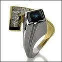 Three - stone anniversary rings representing past, present, and futureAnniversary 1.5 Princess Sapphire Invisible Cubic Zirconia Two Tone Gold Ring Three - stone anniversary rings representing past, present, and futureAnniversary 1.5 Princess Sapphire Invisible Cubic Zirconia Two Tone Gold Ring