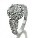 Anniversary rings with a prong - set diamond for maximum sparkleCubic Zirconia Oval 1.5 Carat Ring With Pave Halo 14K White Gold Ring Anniversary rings with a prong - set diamond for maximum sparkleCubic Zirconia Oval 1.5 Carat Ring With Pave Halo 14K White Gold Ring