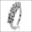 Anniversary rings with a diamond - and - turquoise combinationRound 5 Stone Anniversary Cubic Zirconia Ring 14K White Gold Anniversary rings with a diamond - and - turquoise combinationRound 5 Stone Anniversary Cubic Zirconia Ring 14K White Gold