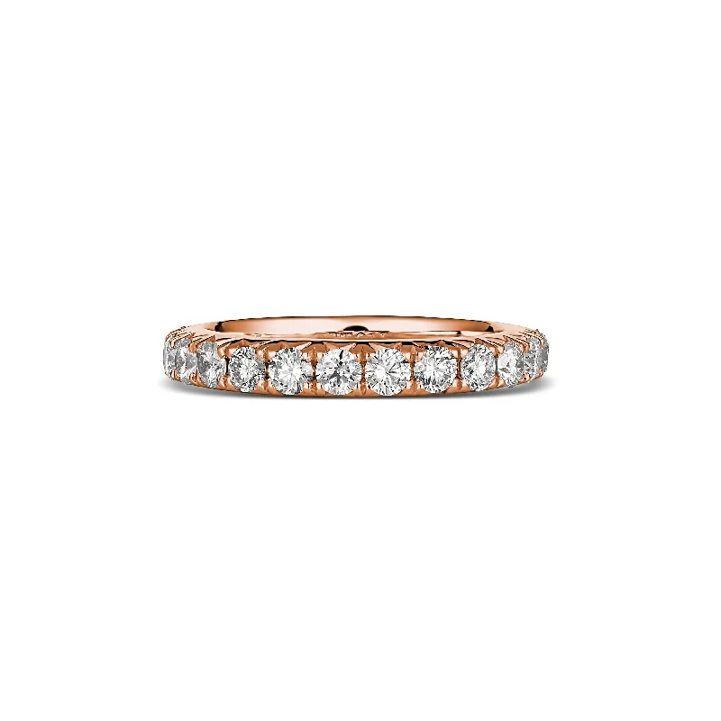 Stackable Fashion Rings in Rose - Gold Tone with Delicate Floral EngravingsWedding | Eternity Krisscut Diamond Ring Rose Gold Stackable Fashion Rings in Rose - Gold Tone with Delicate Floral EngravingsWedding | Eternity Krisscut Diamond Ring Rose Gold