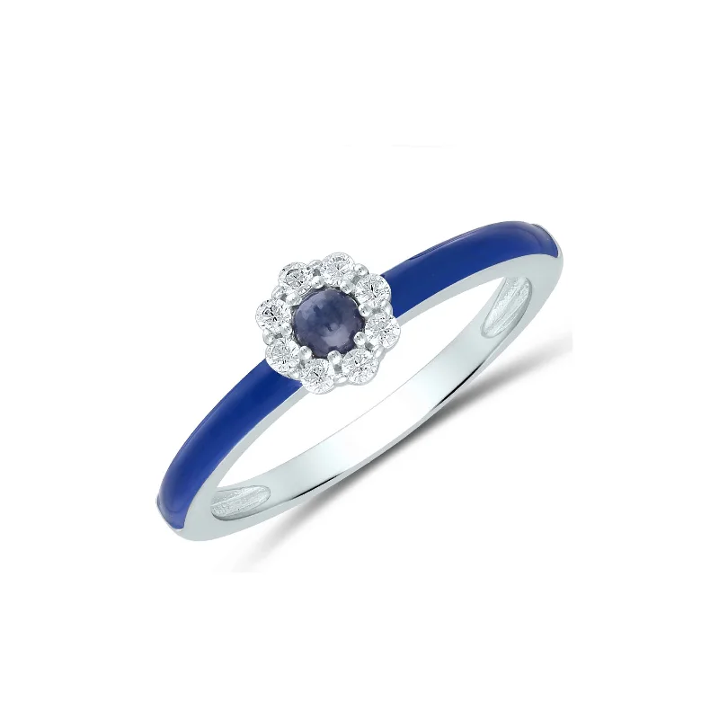 Jasper Gemstone Rings in 18K Gold Vermeil with a Matte Finish for a Subtle and Elegant LookBlue Sapphire and Diamond Flower Ring, 14K White Gold Jasper Gemstone Rings in 18K Gold Vermeil with a Matte Finish for a Subtle and Elegant LookBlue Sapphire and Diamond Flower Ring, 14K White Gold
