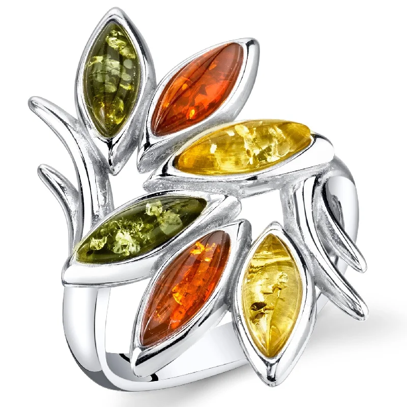 Minimalist Fashion Rings in Stainless Steel with a Single Solitaire CrystalBranch and Leaf Design Amber Ring in Sterling Silver Minimalist Fashion Rings in Stainless Steel with a Single Solitaire CrystalBranch and Leaf Design Amber Ring in Sterling Silver