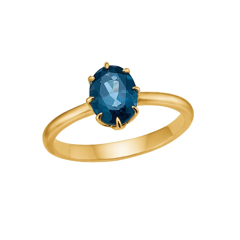 Ruby Gemstone Rings in 14K Yellow Gold with a Solitaire Setting for a Classic and Bold StatementMy Precious - Stella 10K Gold Ring w. Topaz Ruby Gemstone Rings in 14K Yellow Gold with a Solitaire Setting for a Classic and Bold StatementMy Precious - Stella 10K Gold Ring w. Topaz