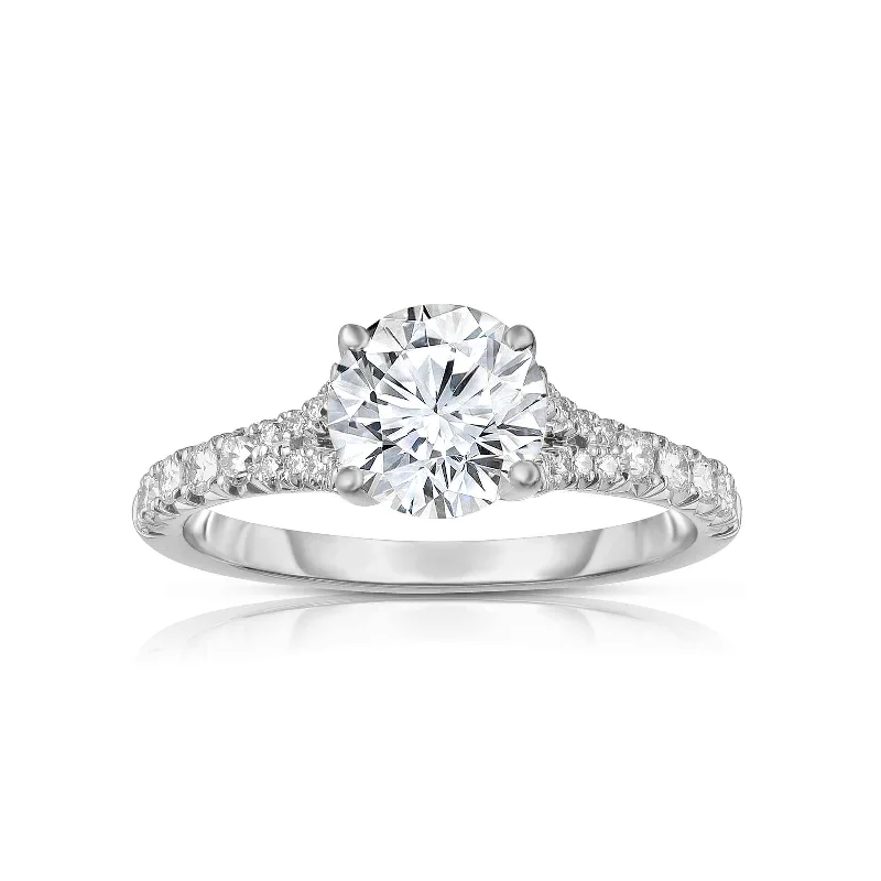 Signature - Design Engagement Rings with a Brand - Exclusive Pattern and Premium DiamondsDiamond Engagement Ring Mounting, .30 Carat, 14K White Gold Signature - Design Engagement Rings with a Brand - Exclusive Pattern and Premium DiamondsDiamond Engagement Ring Mounting, .30 Carat, 14K White Gold